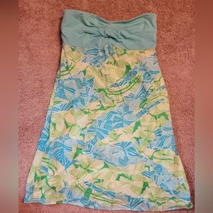 Lilly Pulitzer Sleeveless tube top dress XS Blue Floral